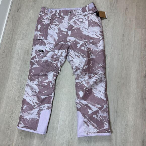 The North Face Freedom Insulated Snow Pants Womens 2X Regular Lavender Fog - Picture 1 of 5